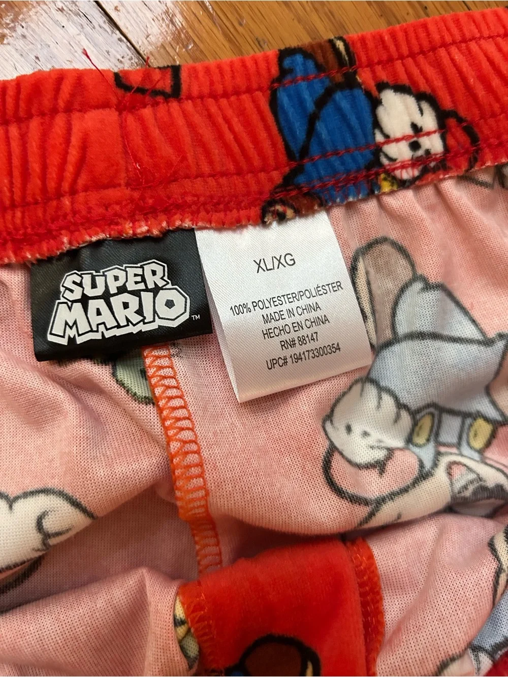 NWT licensed Super Mario men’s ultra soft Pajama Pants size XL